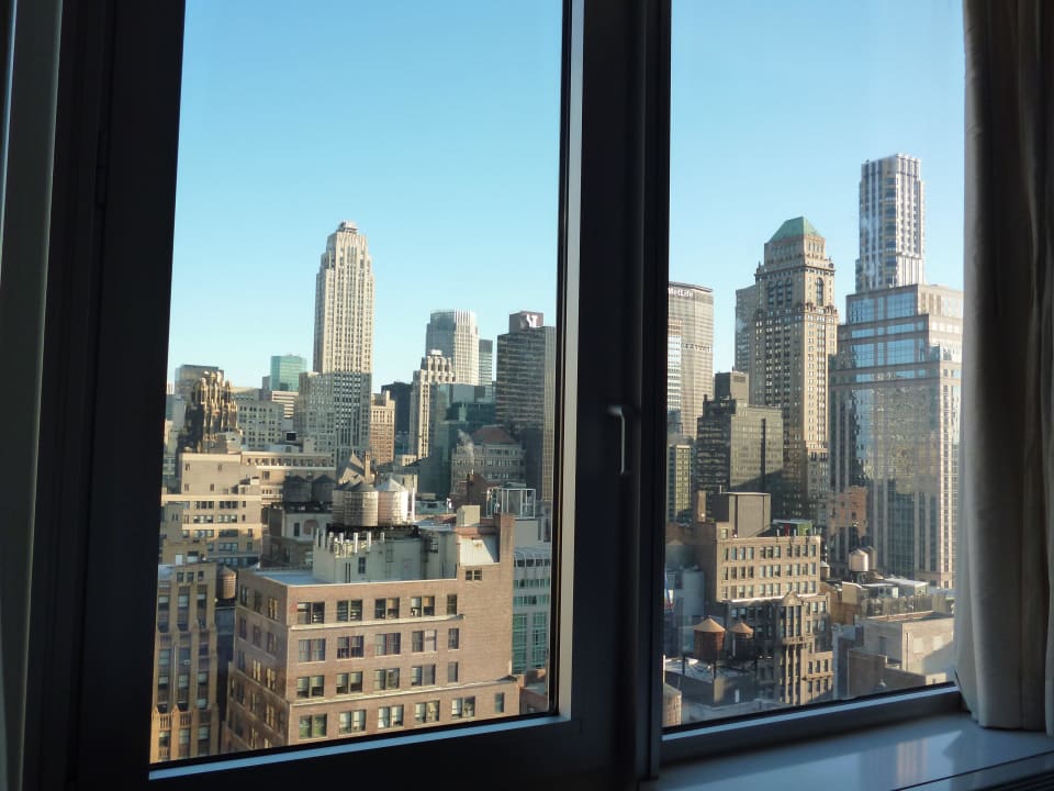 Vista da sdraiati sul letto Hotel Hilton Garden Inn New York/West 35th Street