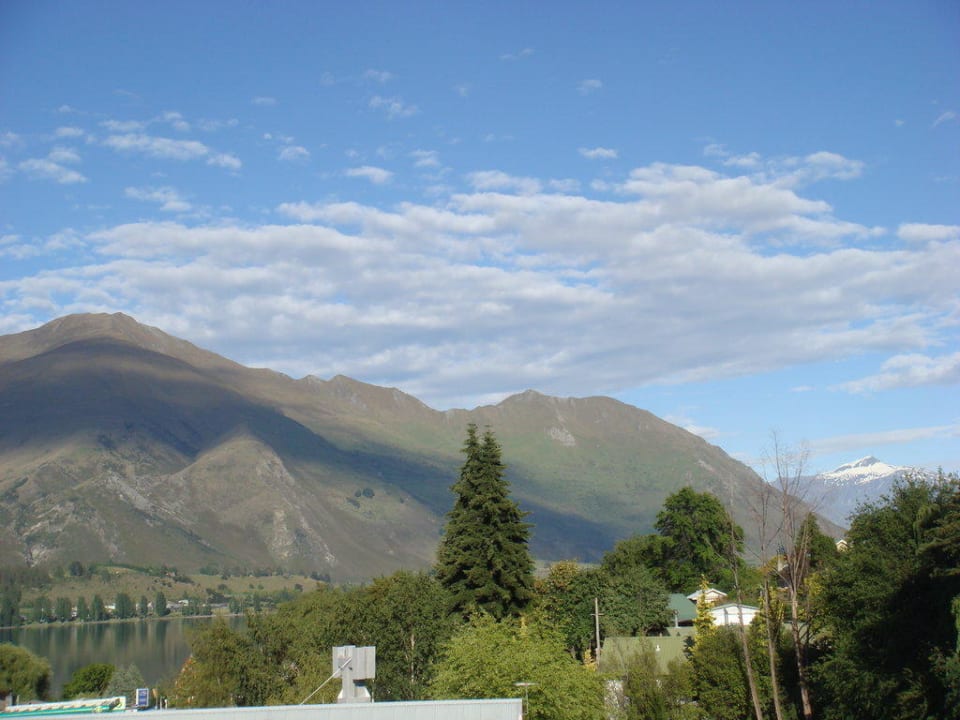 Sicht vom Balkon auf den Lake Wanaka Wanaka Heights Motel