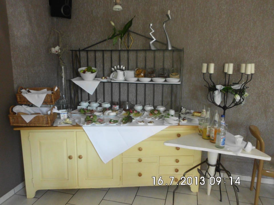 Frühstücksauswahl Pension Quast