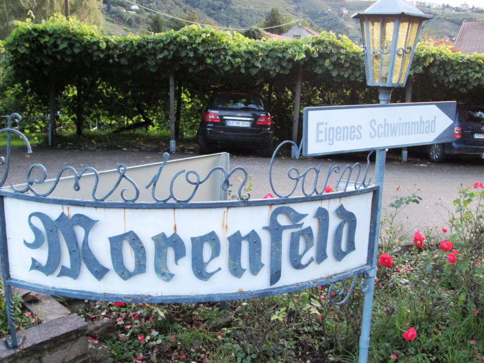 Einfahrt  Pension Morenfeld