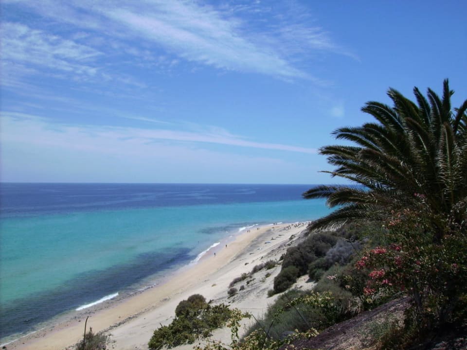 Blick von der Hotelpromenade aus auf den Strand SBH Club Paraiso Playa