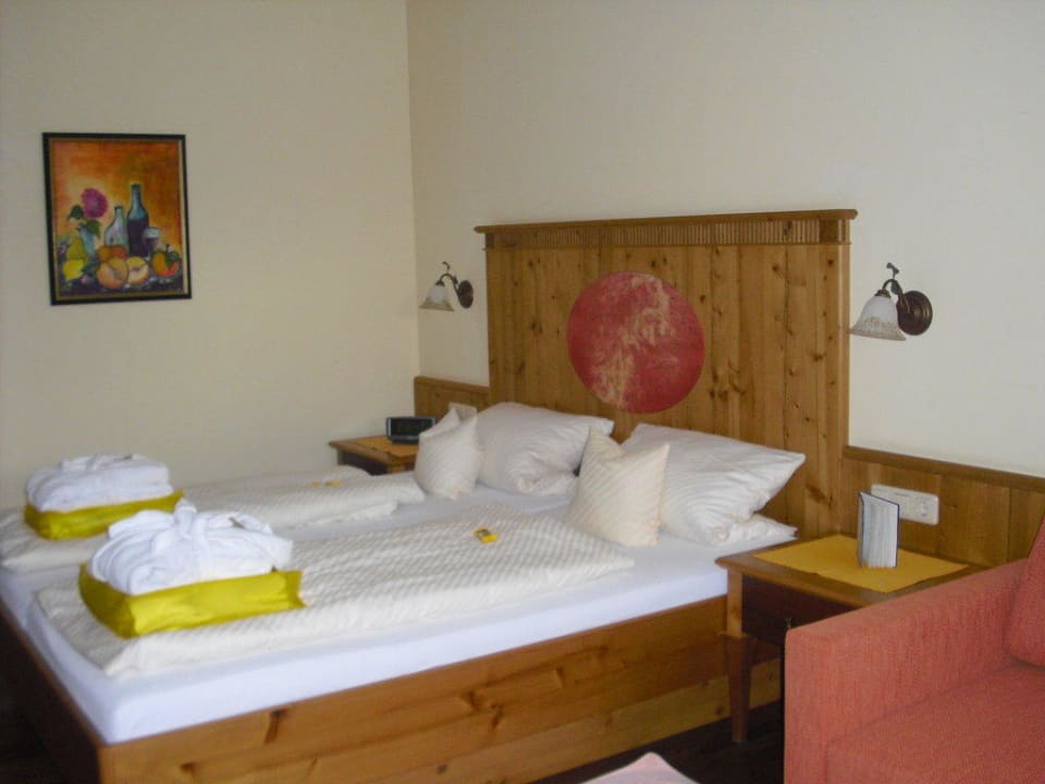 Teil des Schlafzimmers Hotel Sterr