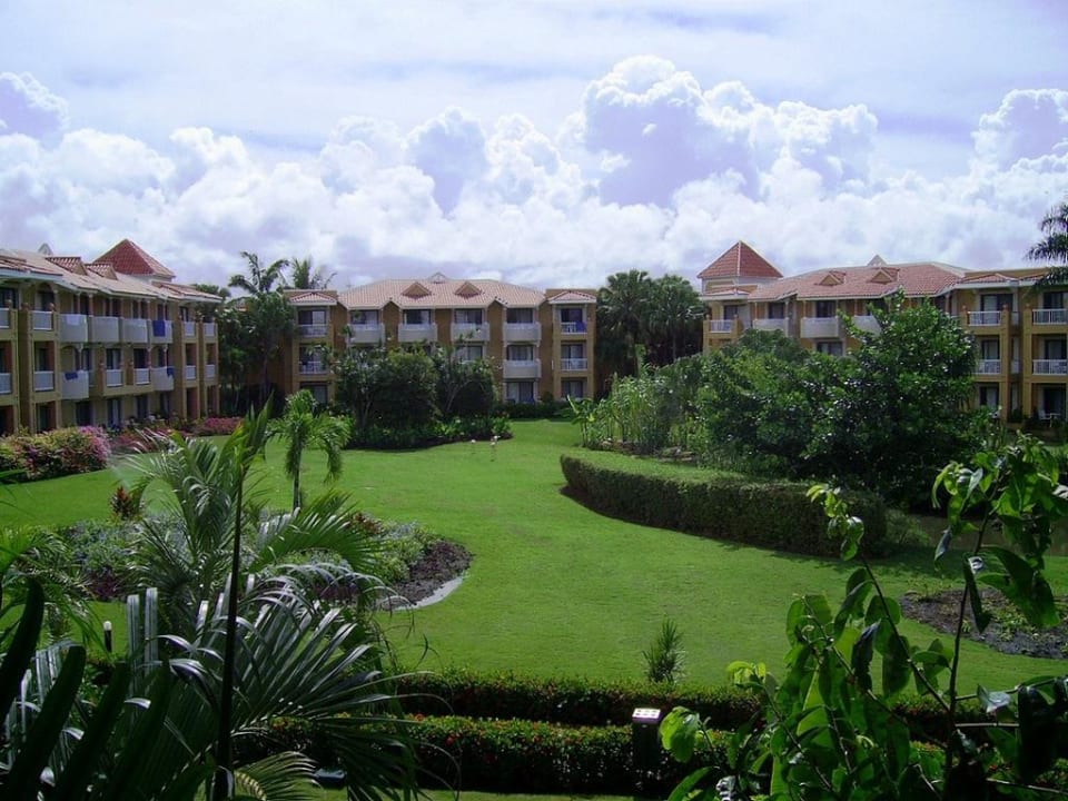 Blick vom Speiseraum über die Anlage Hotel Viva Dominicus Palace by Wyndham-All Inclusive Resort