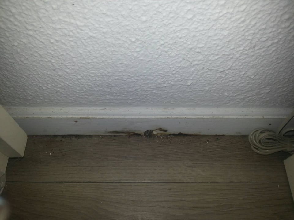 Verschmutzung Schlafraum bei Ankunft Hotel Skiathos Palace