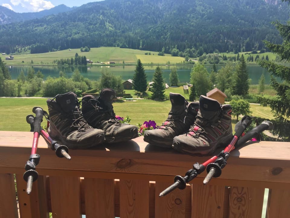 Ausblick Hotel Wiesenhof direkt am Weissensee