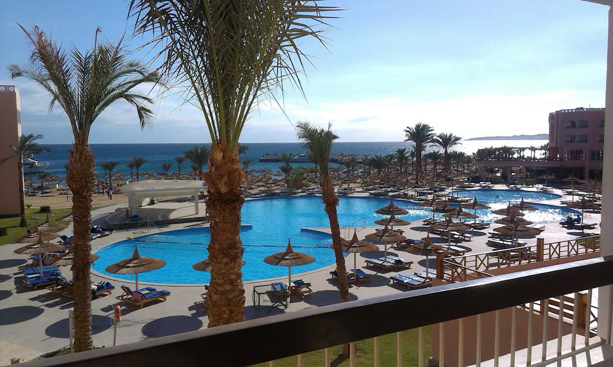 Ausblick vom Balkon Beach Albatros Resort