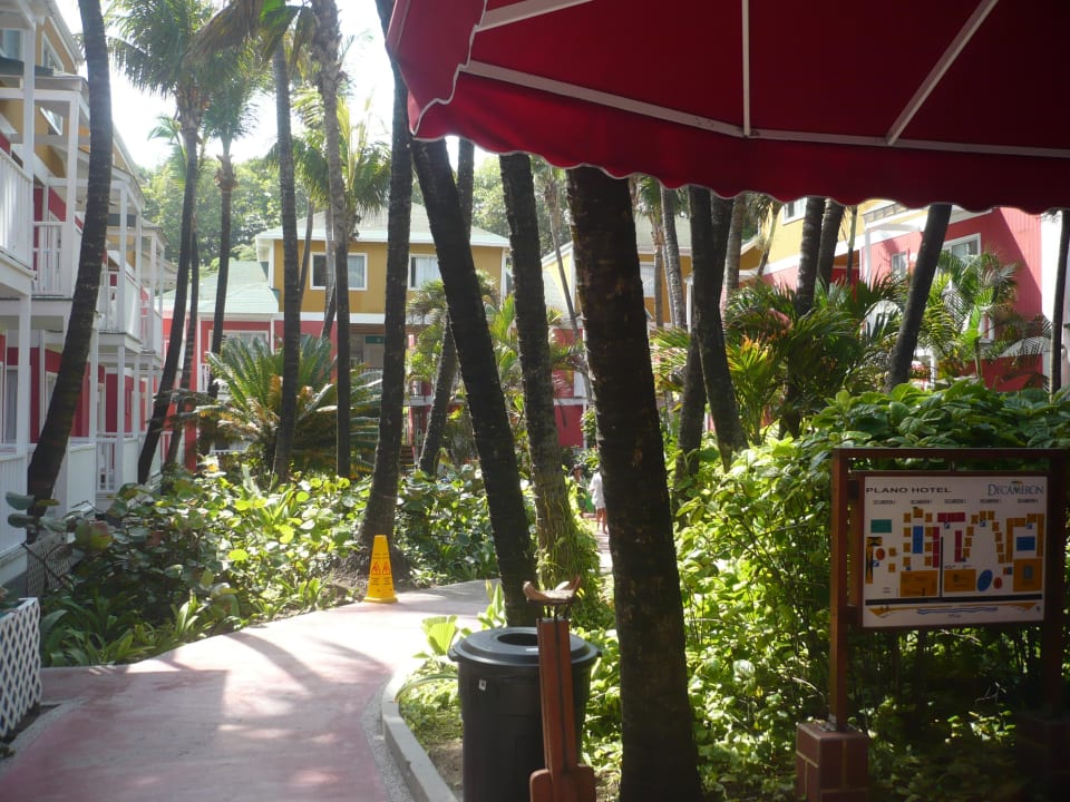 Zwischen den Häusern Decameron San Luis