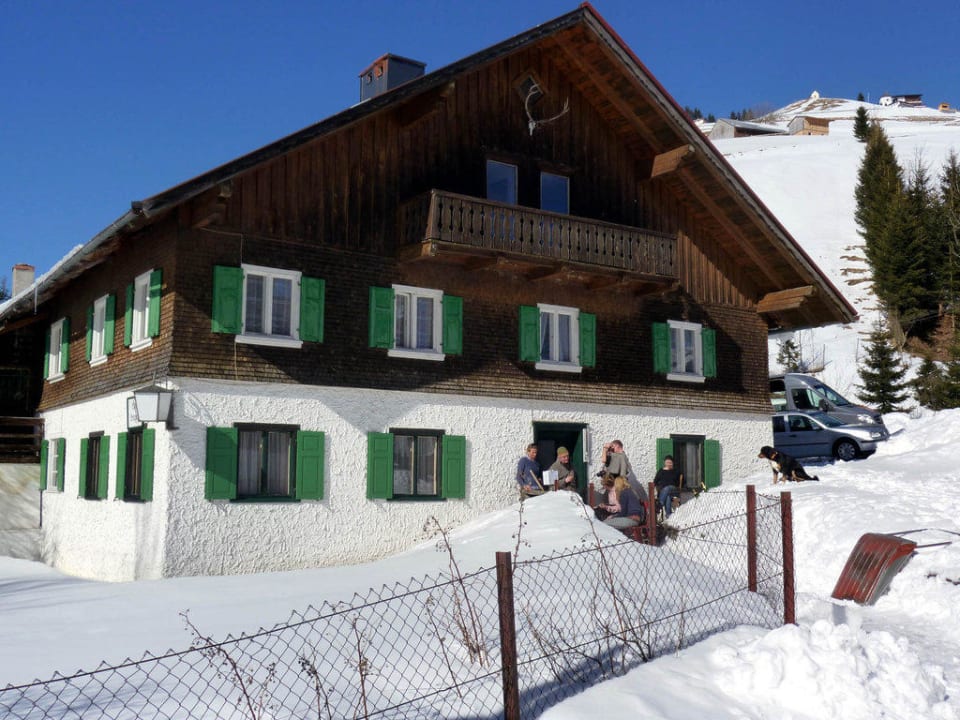 Haus Bergfried im Winter Ferienhaus Bergfried