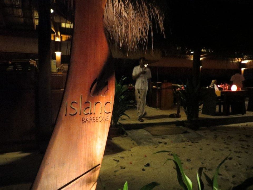 Eingang Island Barbeque Kuramathi Maldives