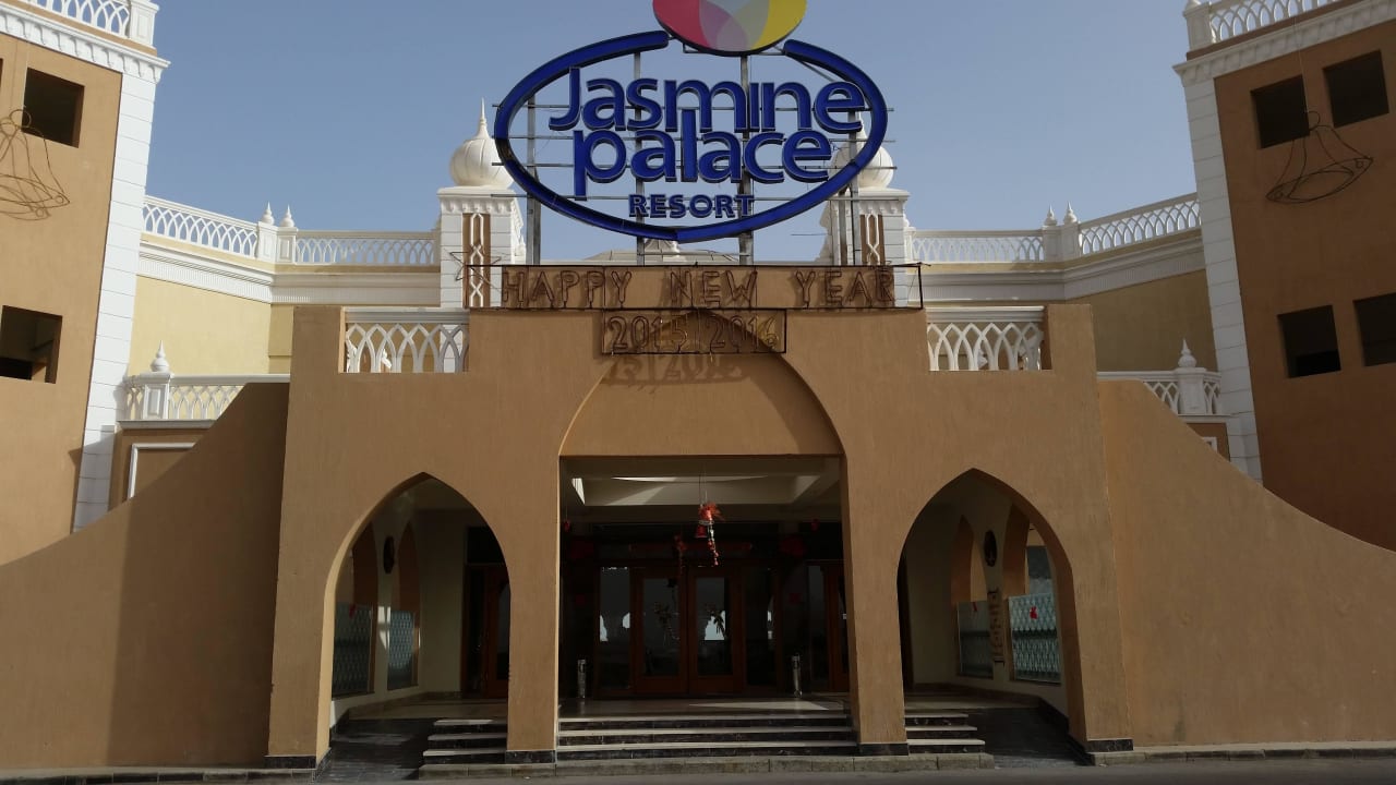 Das ist der Hotel Eingang  Jasmine Palace Resort & Spa