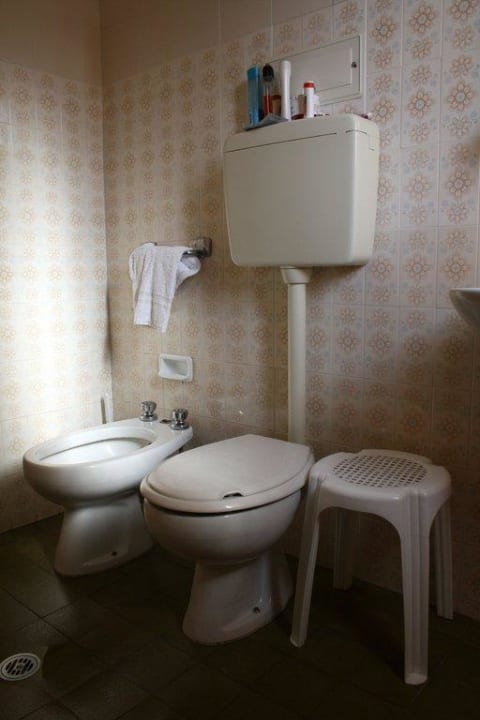 Badezimmer Hotel alla Pergola