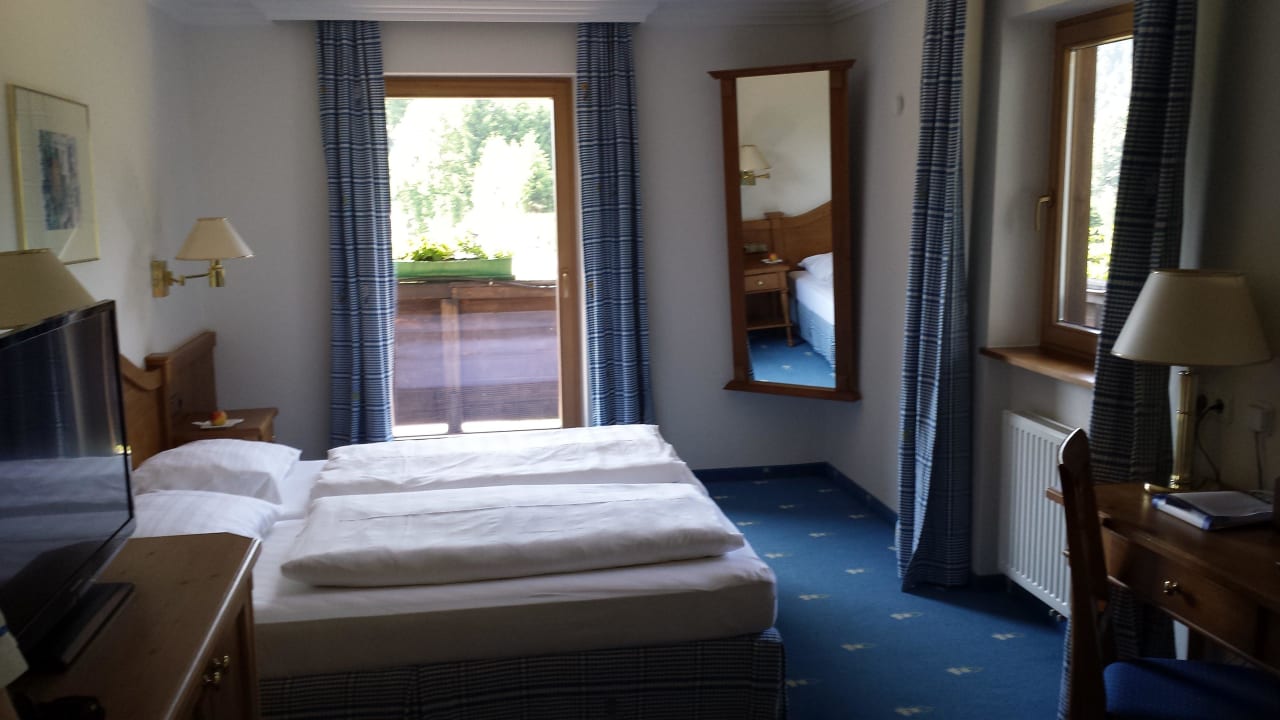 Der Fernseher steht etwas ungüstig Hotel Seebichl