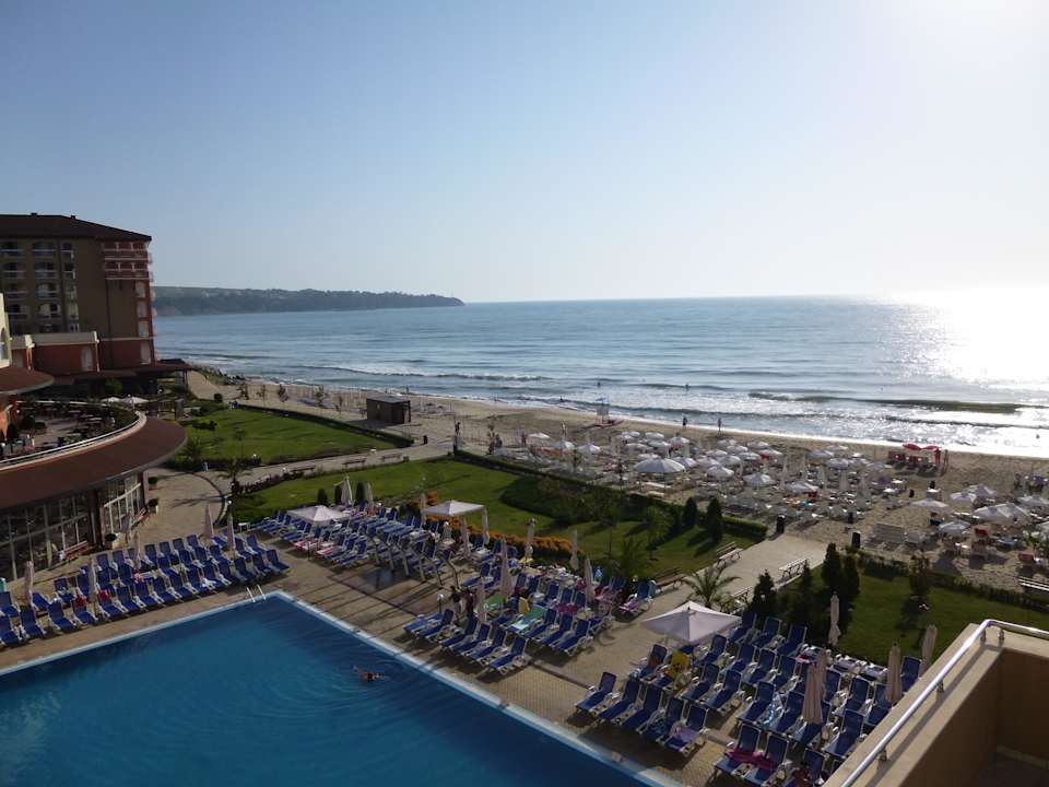 Ausblick aus unserem Zimmer Sol Luna Bay