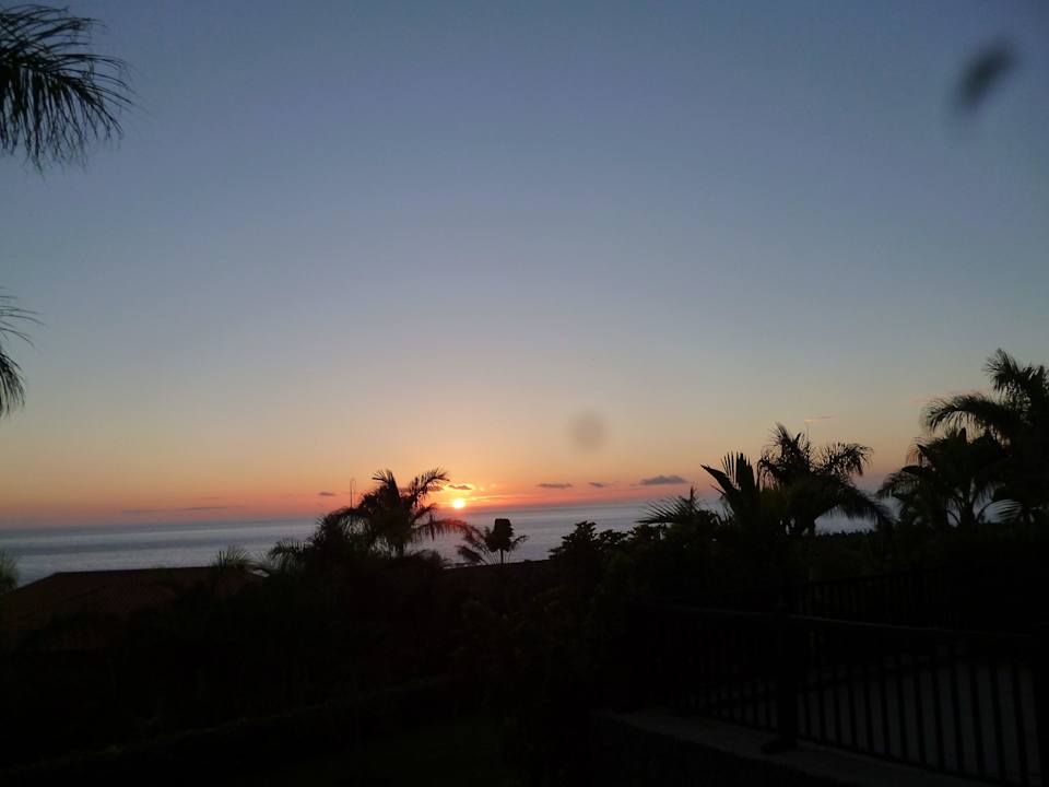 Sonnenuntergang vom Balkon aus . La Palma Princess