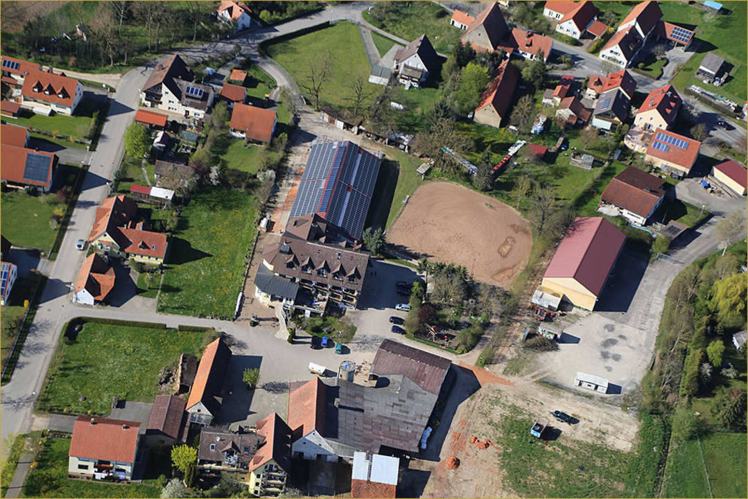 Luftaufnahme Altmühlsee Annäherung Reiterhof Hotel Reiterhof Altmühlsee