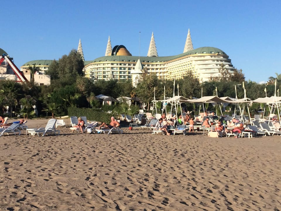 Blick vom Strand Hotel Delphin Imperial