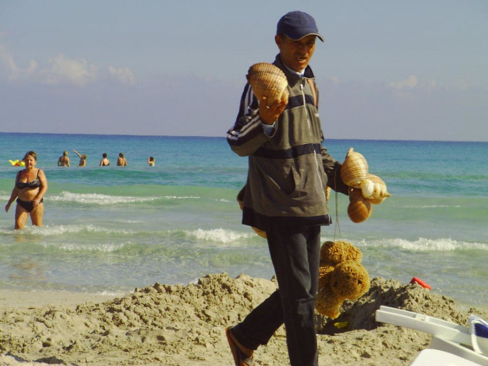 Muschelverkäufer Mahdia Beach & Aquapark