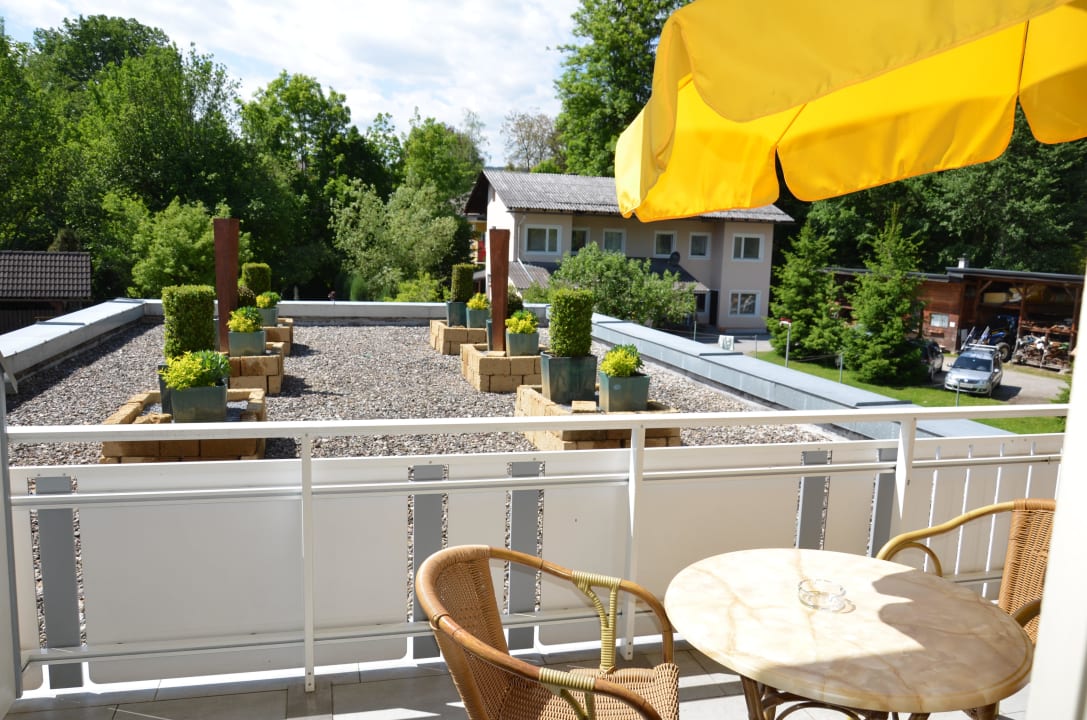 Aussicht vom Balkon Hotel Post - Wrann