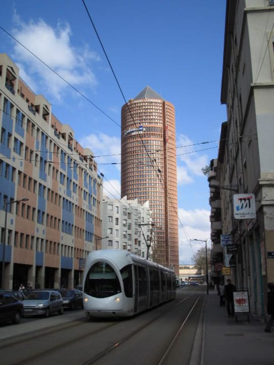 Blick auf das Radisson SAS  Hotel Radisson Blu Lyon
