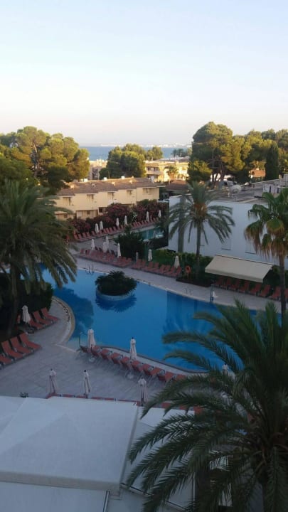 Blick aus Zimmer zum Pool Aparthotel Ivory Playa