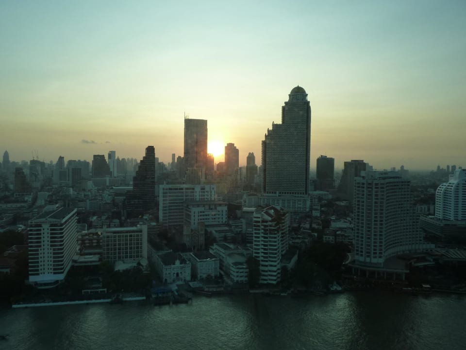 Unser Blick aus dem 28. Stock Hotel The Peninsula Bangkok