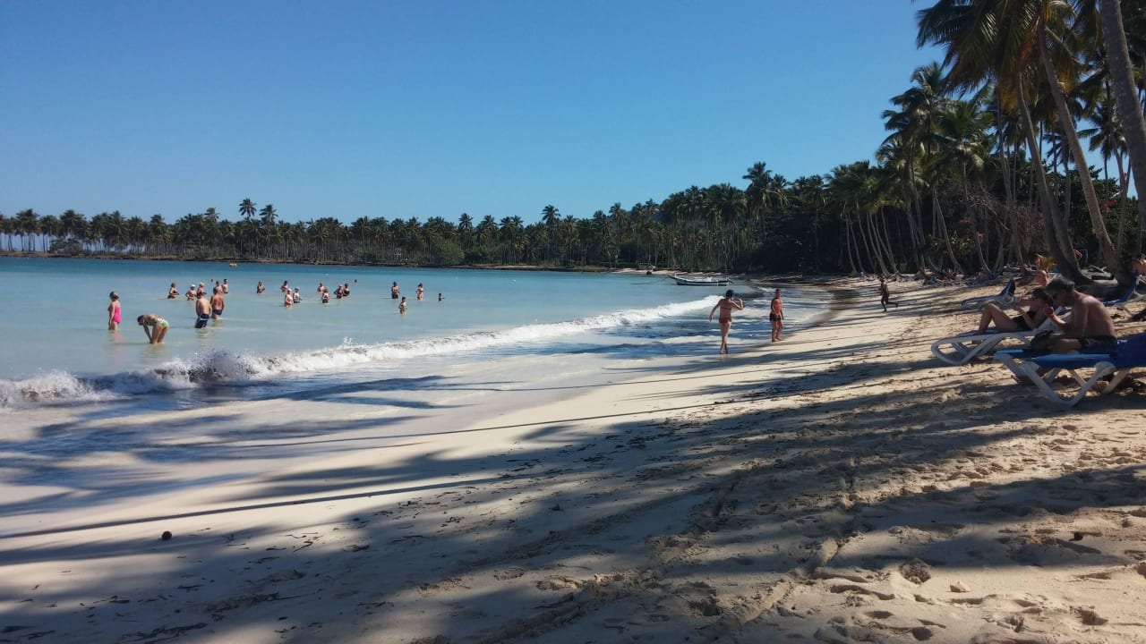 Karibik Palmen-Sandstrand Wyndham Alltra Samana