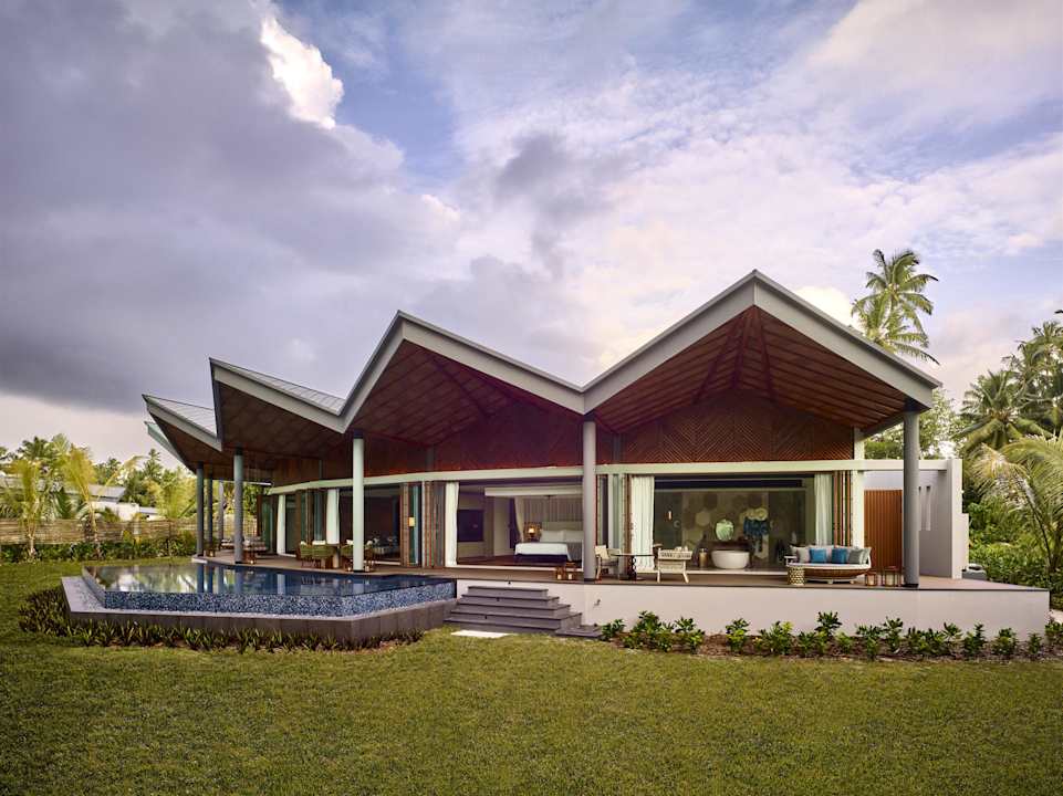 Außenansicht Waldorf Astoria Seychelles Platte Island