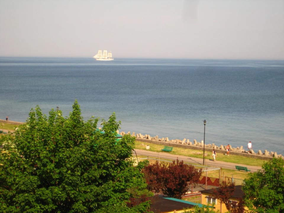 Blick aus einem Zimmer 4. Stock Marine Hotel by Zdrojowa