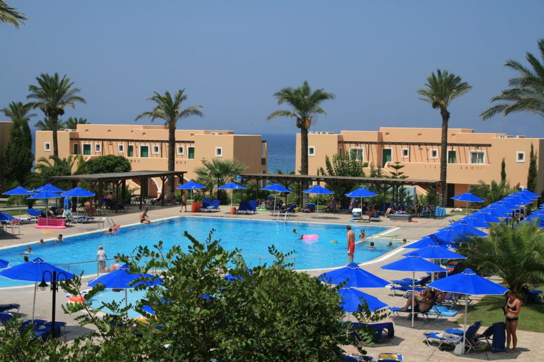 Ausblick vom Balkon auf die Poolanlage Hotel Horizon Beach Resort