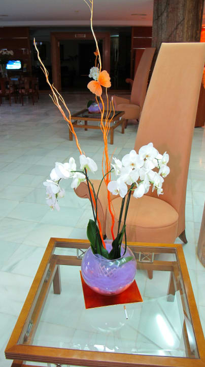 Blumendeko in der Halle Hotel Serrano Palace