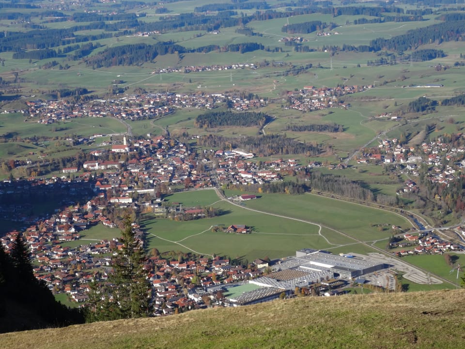 Pfronten von oben Hotel Das Landhaus