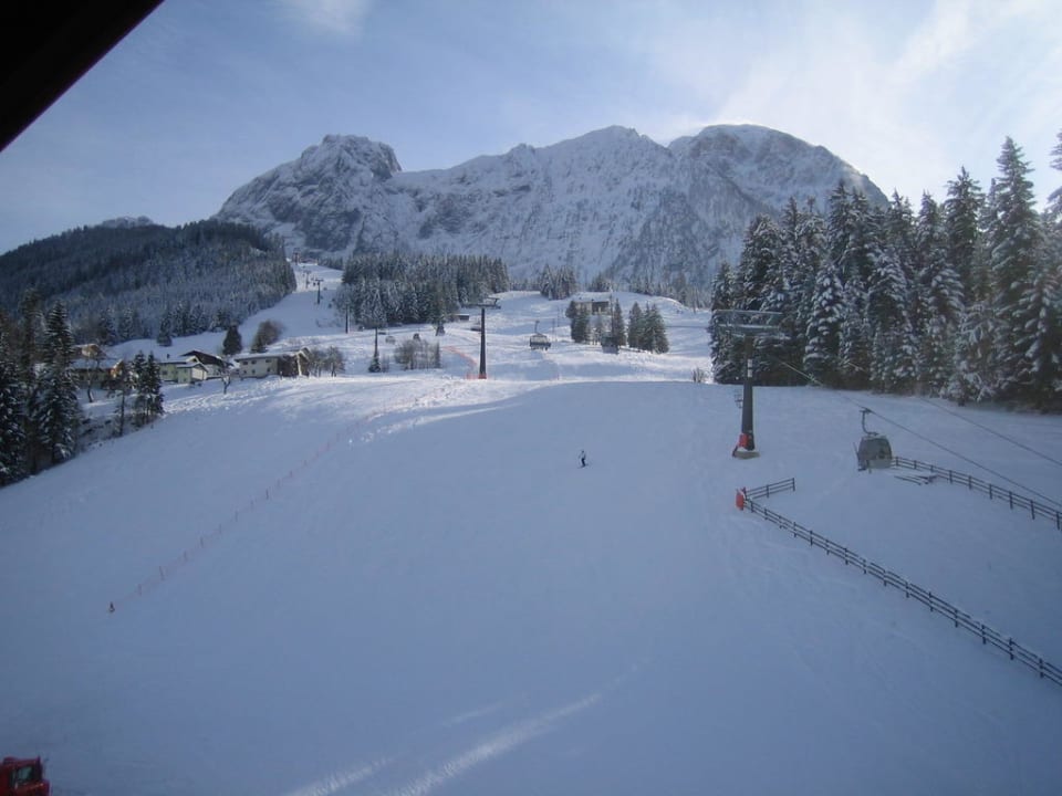 Ein Teil der Skipiste Gasthaus Landhotel Traunstein
