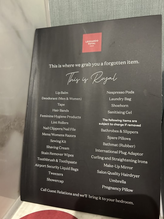 Zimmer Leonardo Royal Hotel Birmingham