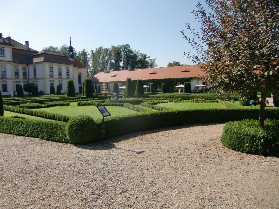 Blick aus der Suite Hotel Schloss Jemniste