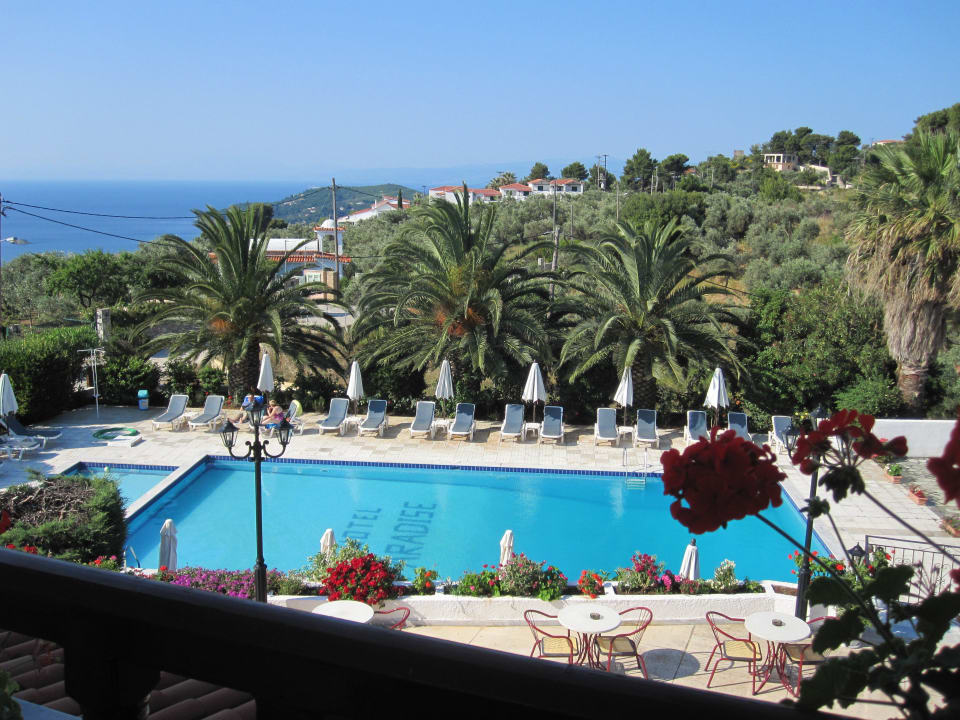 Weiter Blick vom Zimmer Hotel Paradise