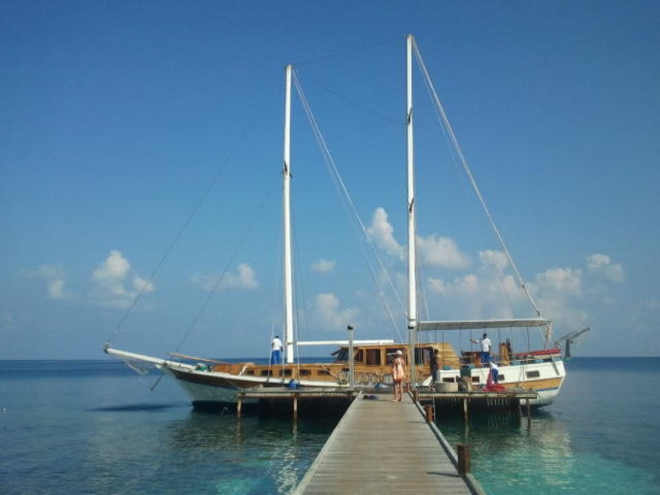 Yacht von Mirihi Mirihi Island Resort