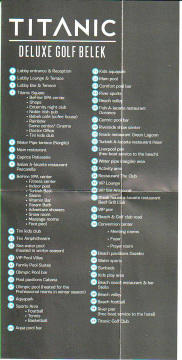 Sonstiges Titanic Deluxe Golf Belek