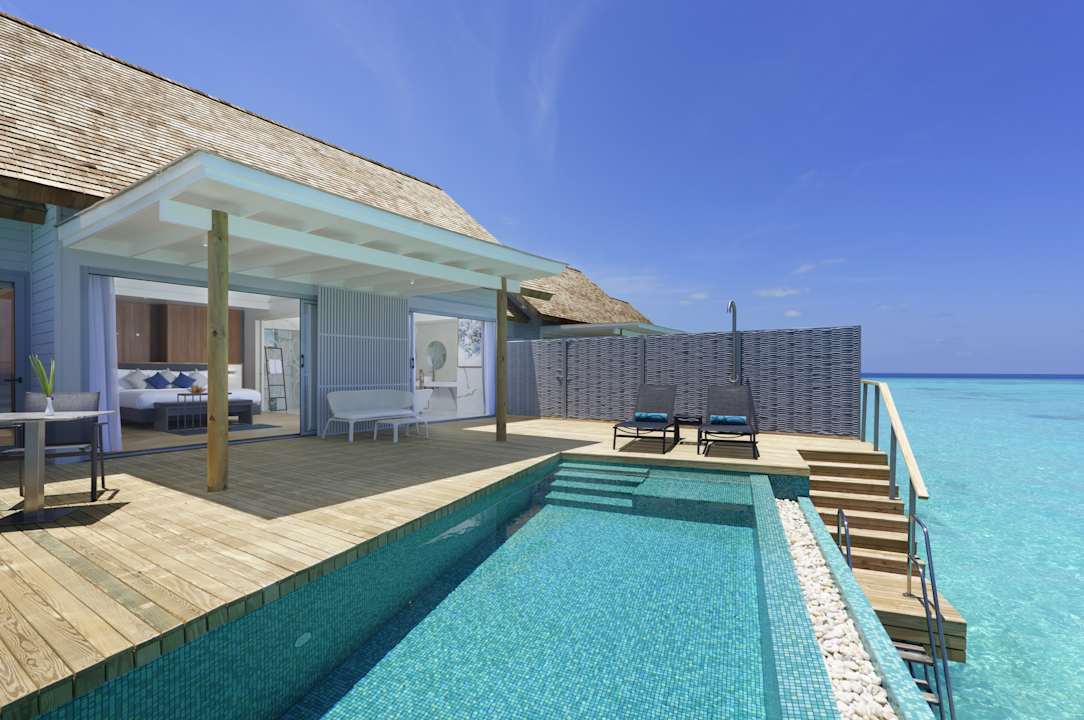 Außenansicht Outrigger Maldives Maafushivaru Resort
