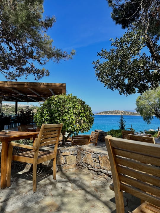 Ausblick Minos Beach Art Hotel
