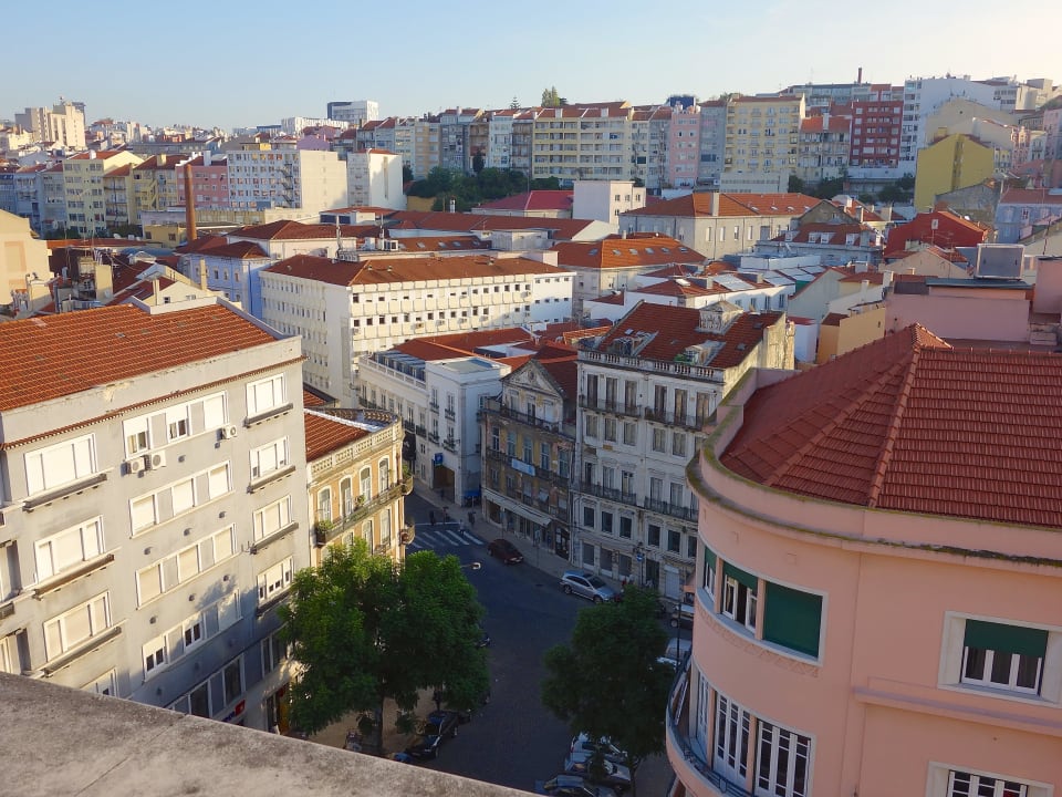 Blick von der Zimmerterrasse Hotel Lisboa