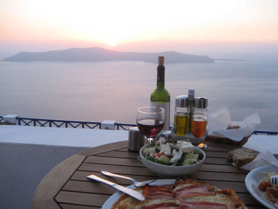 Abendessen auf dem Balkon Regina Mare
