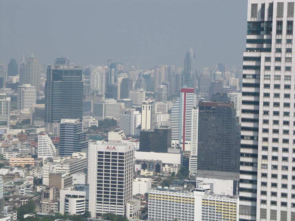 Aussicht vom Balkon auf die City Hotel Lebua At State Tower