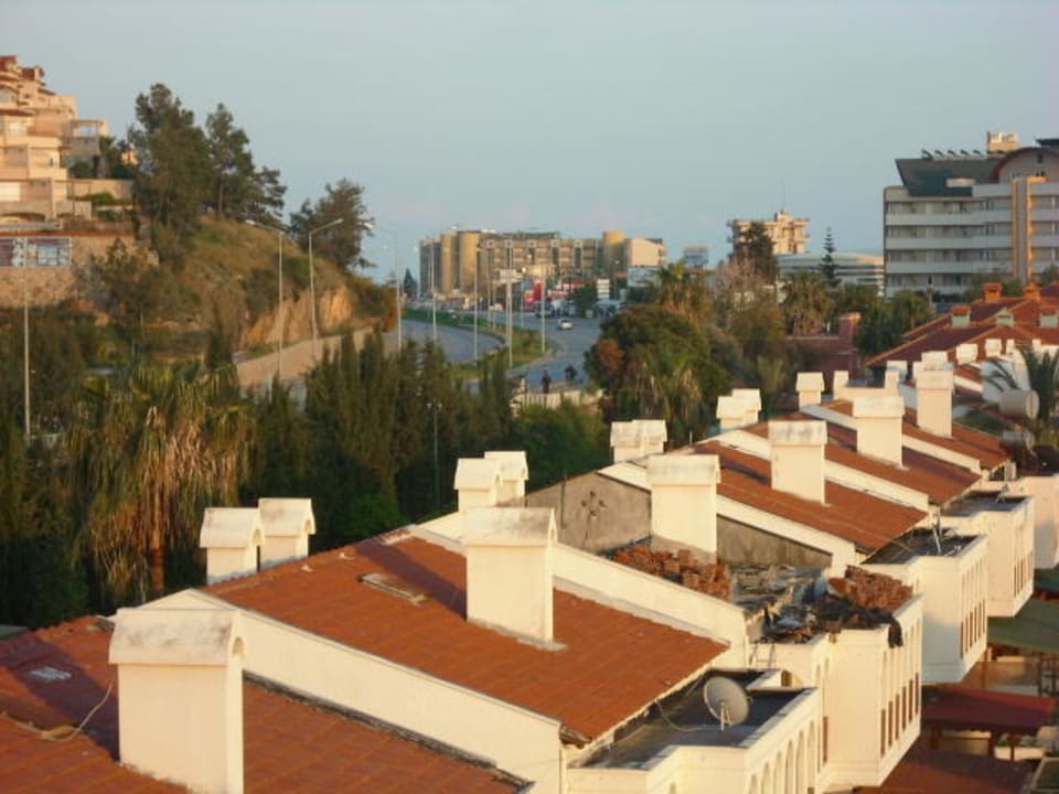 Blick von Zimmer A408 Aska Hotel Just in Beach