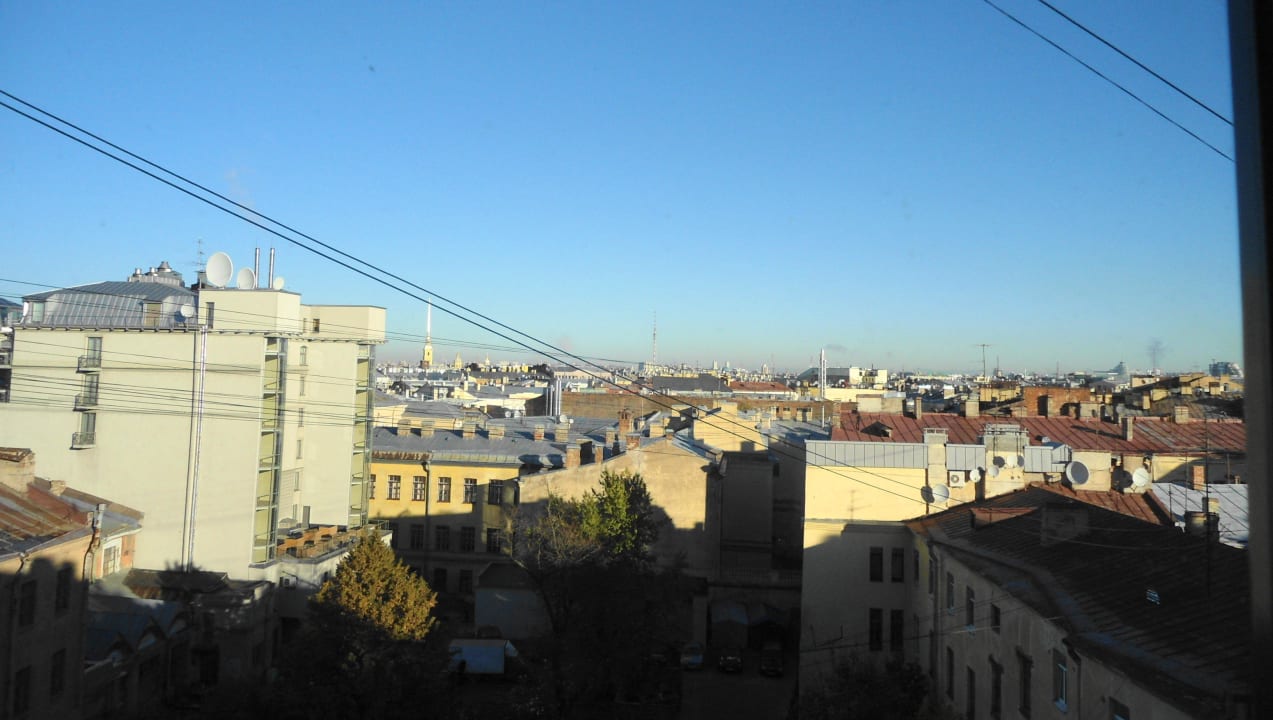 View from the hotel window SkyHotel