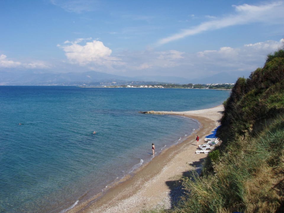 Strand von oben aus gesehen Hotel Pavlina