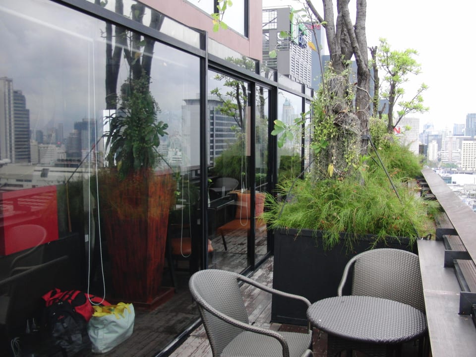 Terrasse am Frühstücksbereich Siam@Siam Design Hotel Bangkok
