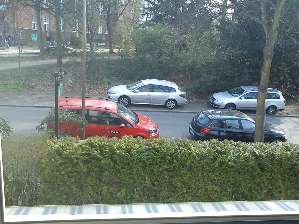 Blick aus dem Zimmer geradeaus Hotel Marienthal Garni