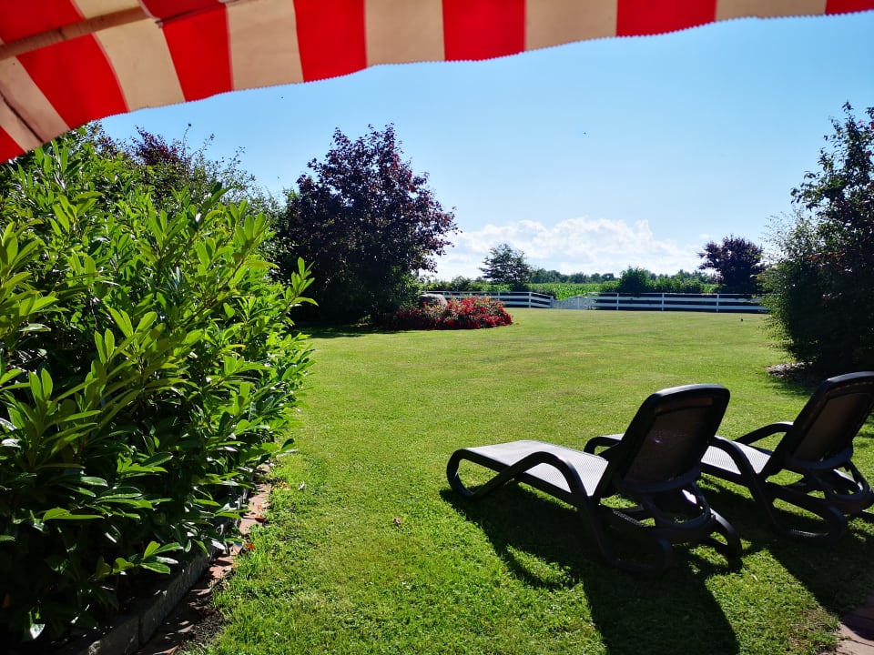 Gartenanlage Ferienhäuser Bauernhof Haltermann Landurlaub mit Stil