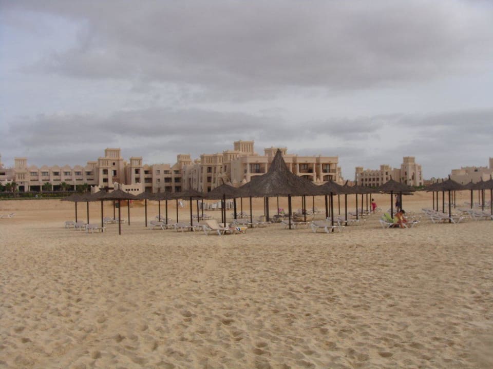 Ansicht vom Starnd Hotel Riu Touareg