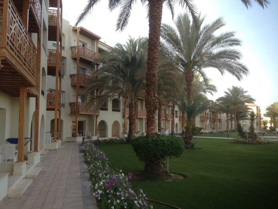 Wohnhaus Block 6000 mit Blick auf d. Gartenanlage Pickalbatros Dana Beach Resort - Hurghada
